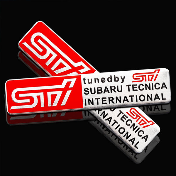 Auto Body Decal Chrome Emblem STI SUBARU WRX