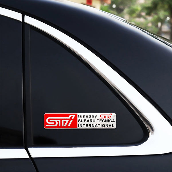 Auto Body Decal Chrome Emblem STI SUBARU WRX