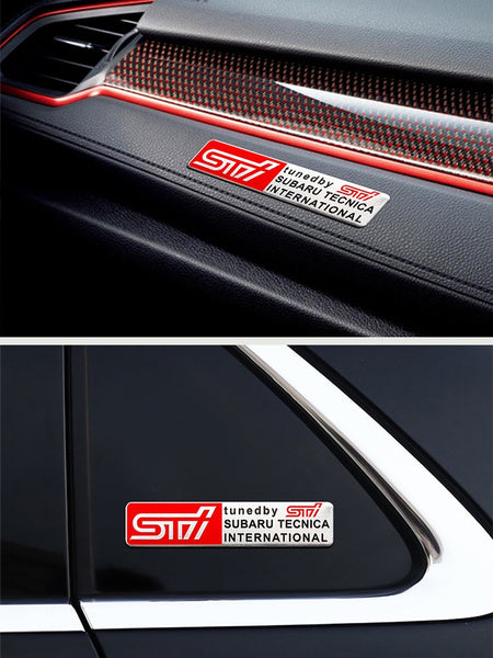 Auto Body Decal Chrome Emblem STI SUBARU WRX