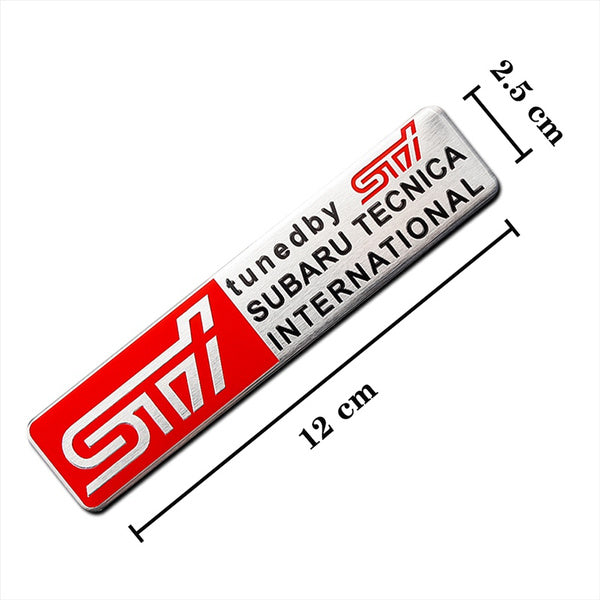 Auto Body Decal Chrome Emblem STI SUBARU WRX