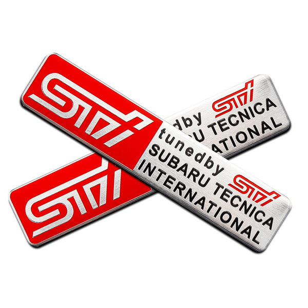 Auto Body Decal Chrome Emblem STI SUBARU WRX