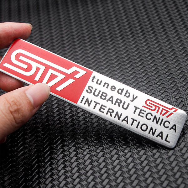 Auto Body Decal Chrome Emblem STI SUBARU WRX