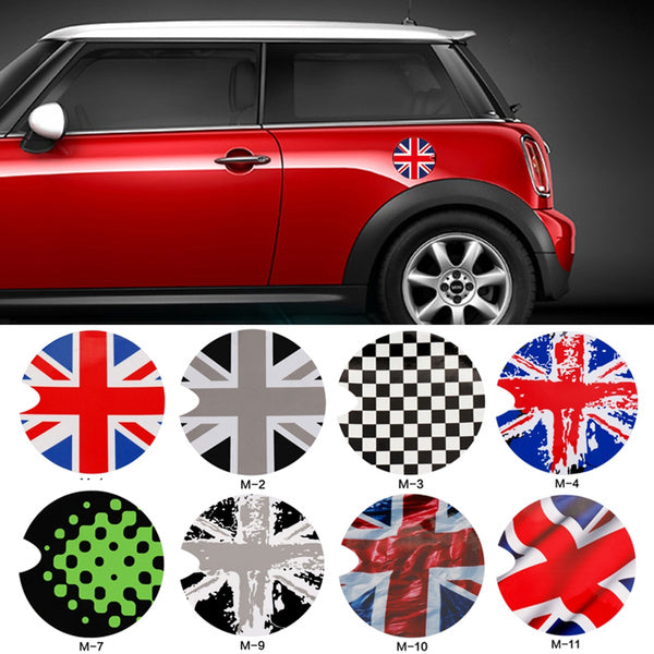 Gas Fuel Tank Cap Vinyl Cover Sticker Decals For Mini Cooper