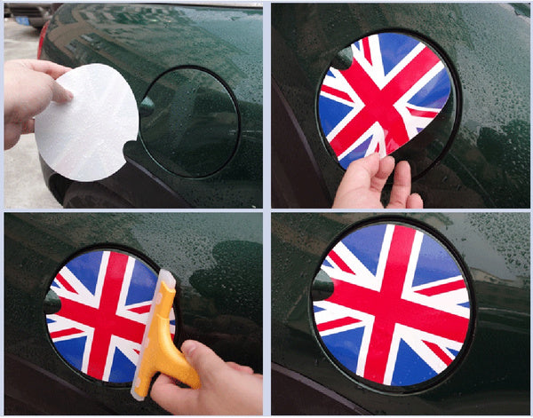 Gas Fuel Tank Cap Vinyl Cover Sticker Decals For Mini Cooper