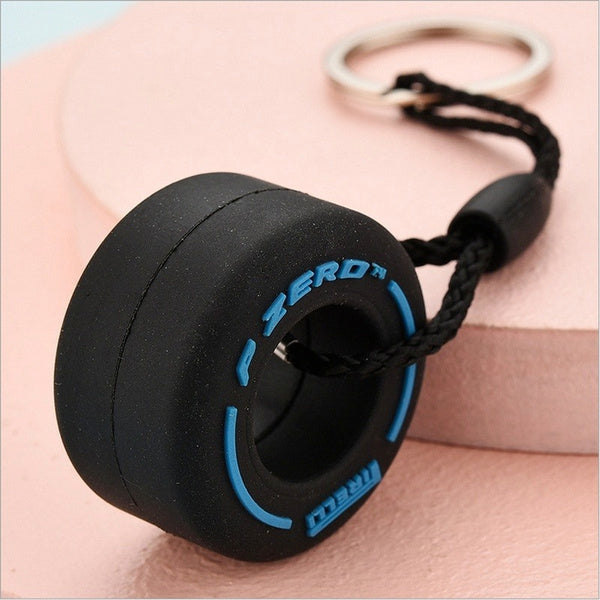 Creative F1 Tire Keychain Rubber Small