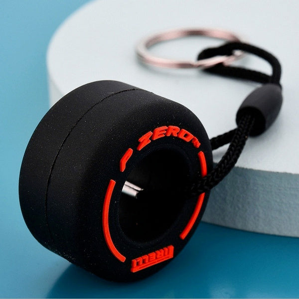 Creative F1 Tire Keychain Rubber Small