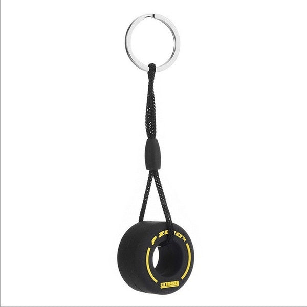 Creative F1 Tire Keychain Rubber Small