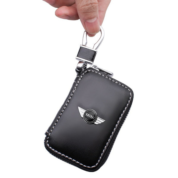Leather Car Key Case Keychain Box Fashion for MINI Cooper