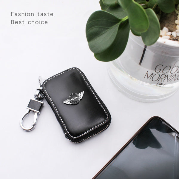 Leather Car Key Case Keychain Box Fashion for MINI Cooper