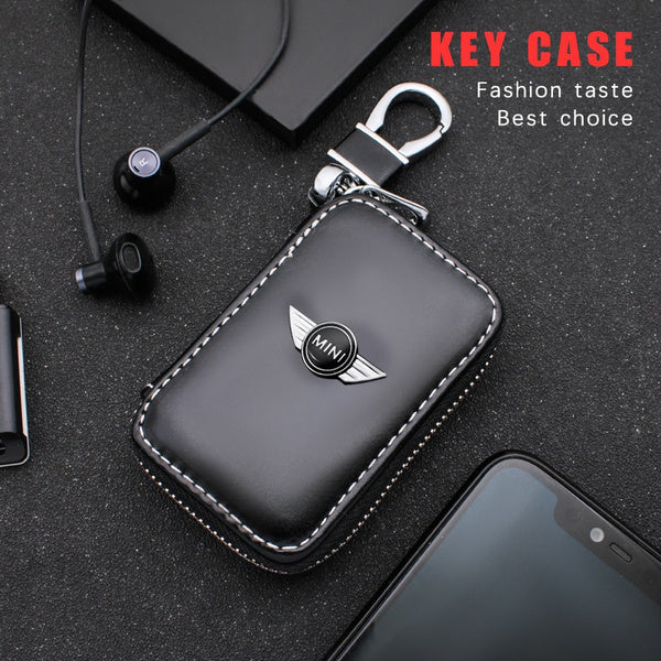 Leather Car Key Case Keychain Box Fashion for MINI Cooper
