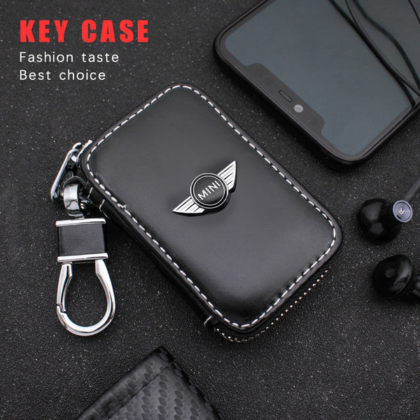 Leather Car Key Case Keychain Box Fashion for MINI Cooper