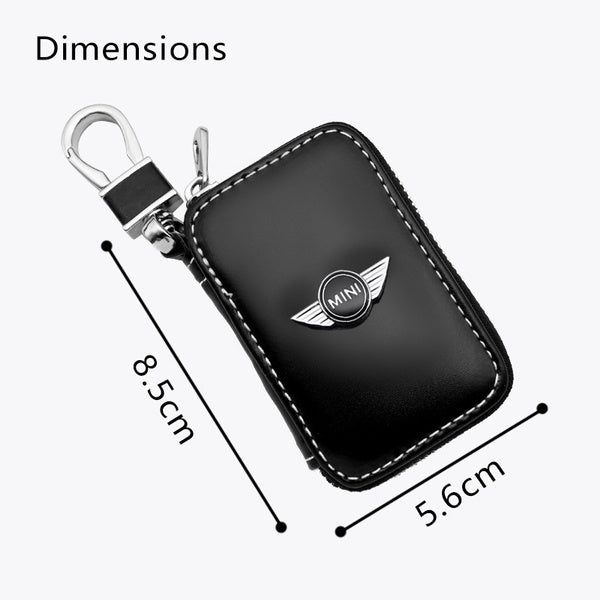 Leather Car Key Case Keychain Box Fashion for MINI Cooper