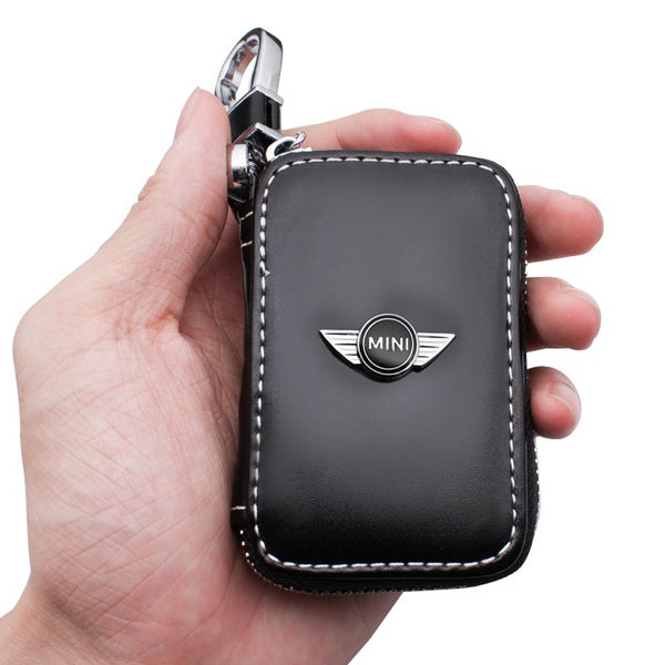 Leather Car Key Case Keychain Box Fashion for MINI Cooper