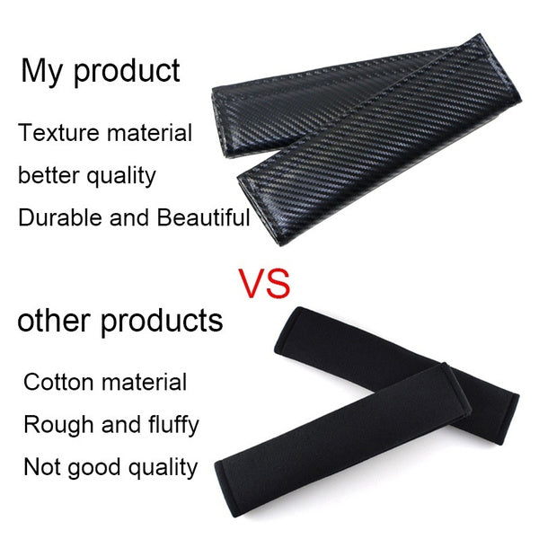 Car Seat Belt Shoulder Pads Protective Cover STI Logo For Subaru